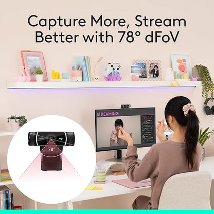 Logitech C922x HD Pro PC Webcam, Full HD 1080p/30fps or 720p/60fps Video - Image 10