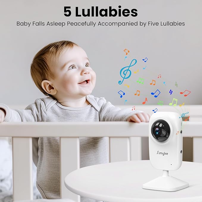 2Cameras Video Baby Monitor, Two Mode, 2.8'' IPS Display Screen, Night Vision - Image 7