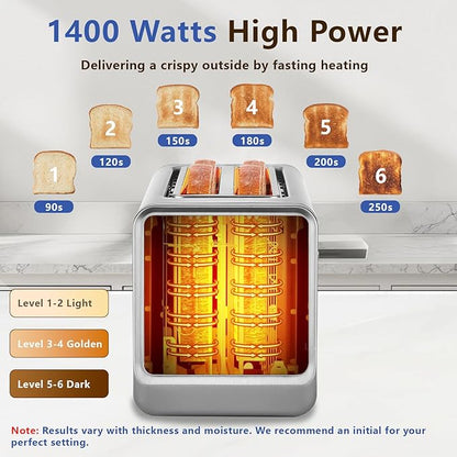 Smart Toaster 4 Slice, Touch Screen, Digital Toasters - Image 3