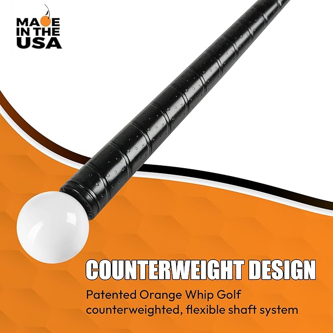 Orange Whip Golf Swing Trainer Aid Patented & Made in USA - Image 2