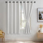 JIUZHEN Blackout Curtains with Tiebacks by JIUZHEN