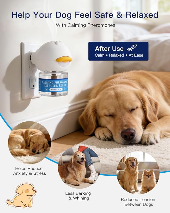 Dog Calming Pheromone Diffuser Kit – Plug-in Anxiety & Stress Relief - Image 3