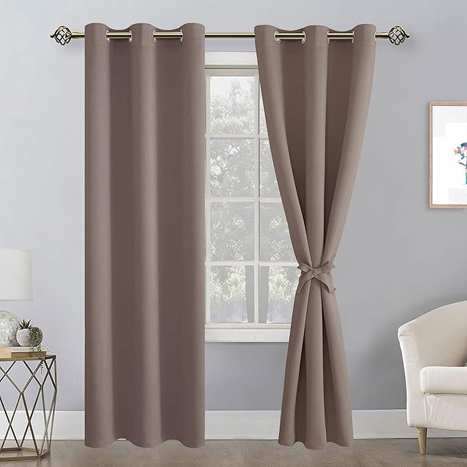 Hiasan Blackout Curtains for Bedroom, 42 x 84 Inches Long - Image 2