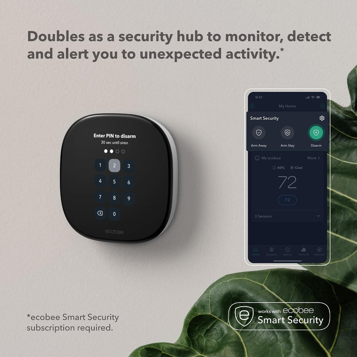 ecobee Smart Thermostat Enhanced, Programmable Wifi Thermostat