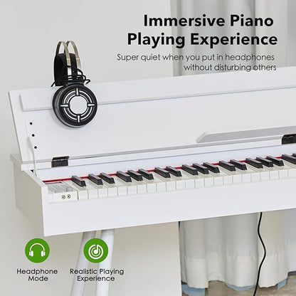 KUMENG Digital Piano 88 Key Weighted Keyboard, Full-Size Desk Progressive - Image 4