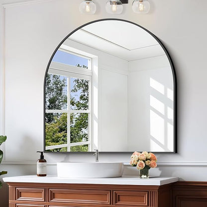 CIRCUMI Arched Wall Mirror, Metal Frame, Large Size - Image 2