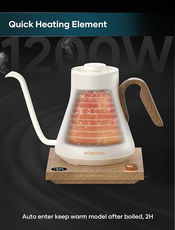 Electric Kettle, Gooseneck Electric Kettle, ±1℉ Precise Temperature Control - Image 5