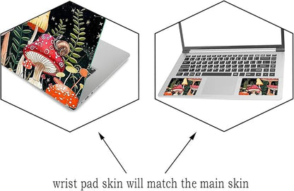 Laptop Skin Sticker Decal, Decorative Removable, Positive Mushroom - Image 2