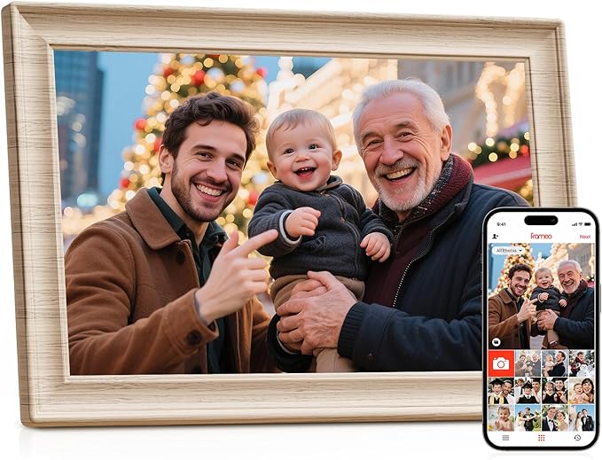 Frameo 10.1 Inch WiFi Digital Picture Frame, 1280x800 HD IPS Touch Screen Photo by BrightandPowerYourLife
