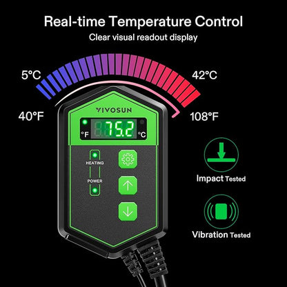 VIVOSUN Digital Heat Mat Thermostat Controller, 40–108 ºF 1000W - Image 5