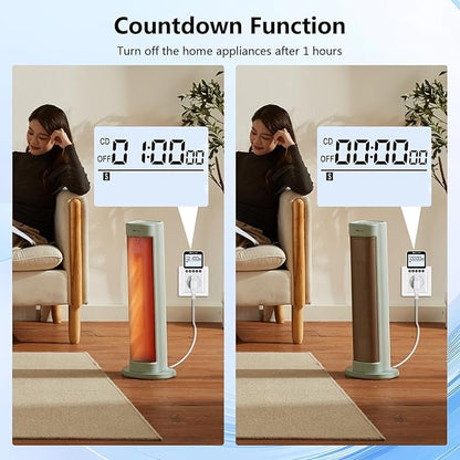 KETOTEK KTTS02 Digital Timer Outlet Plug in Timer Switch Socket Indoor Infinite - Image 4