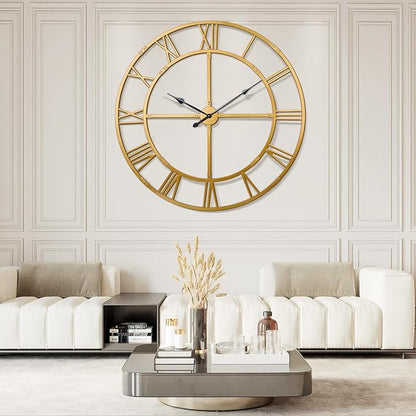 Ohweog Large Wall Clock for Living Room Decor – 60 Inch Silent Non-Ticking by WallClockDecor