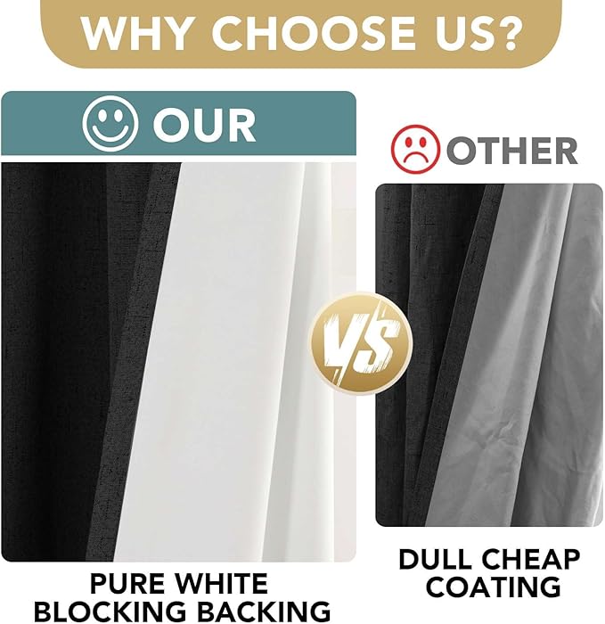 H.VERSAILTEX 100% Blackout Curtains - Image 3