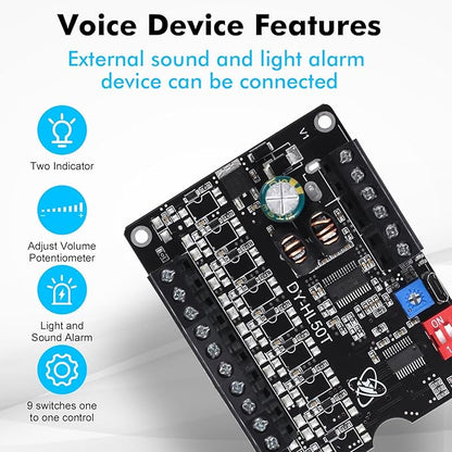1 Pc 60W Voice Playback Module Support TF Card, PEMENOL DC 9-24V Sound Module - Image 2