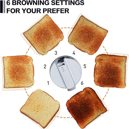 CUSIMAX 2 Slice Stainless Steel Toaster - Image 5