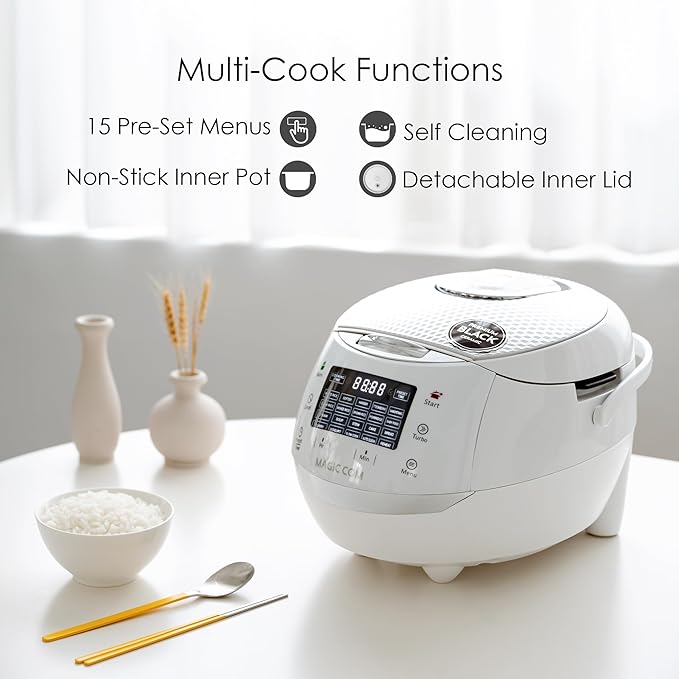 MAGiC COM multi-Functional Digital Rice Cooker 10 Cup Uncooked, 15-in-1 - Image 4