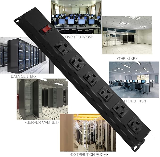 Metal Wall Mount Power Strip, Mountable Power Outlet - Image 6