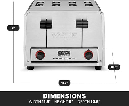 Waring Commercial WCT800RC 4-Slice Heavy Duty Commercial Pop-Up Toaster - Image 3