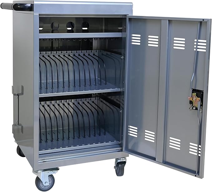 32-Bay Mobile Charging Cart - Image 6