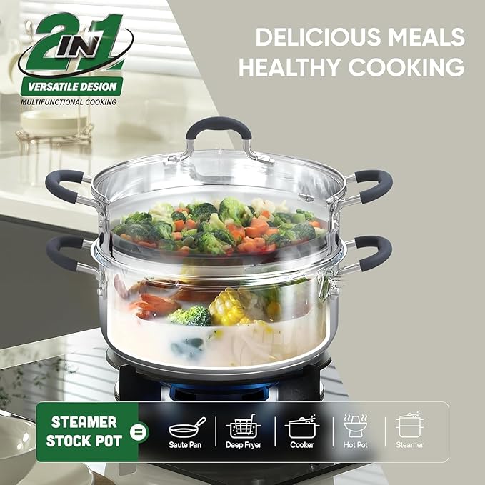 SUNHOUSE - 3.1 Quart Steamer Pots - Image 2