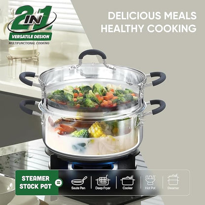 SUNHOUSE - 3.1 Quart Steamer Pots - Image 2