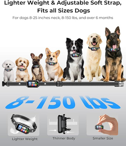 2 Pack Dog Bark Collar for Large Medium Small Dogs, 1s Fast Stop Barking - Image 6