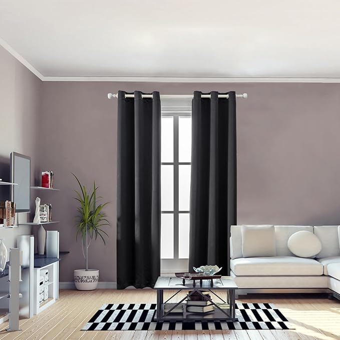 Anytime 100% Blackout Curtain 2 Panels Set, Thermal Insulated Window Drapes - Image 5