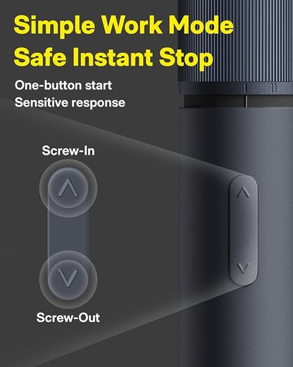 HOTO Electric Screwdriver Kit, Upgraded 1/4'' Hex 25 Bits, Magnetic Lid - Image 7