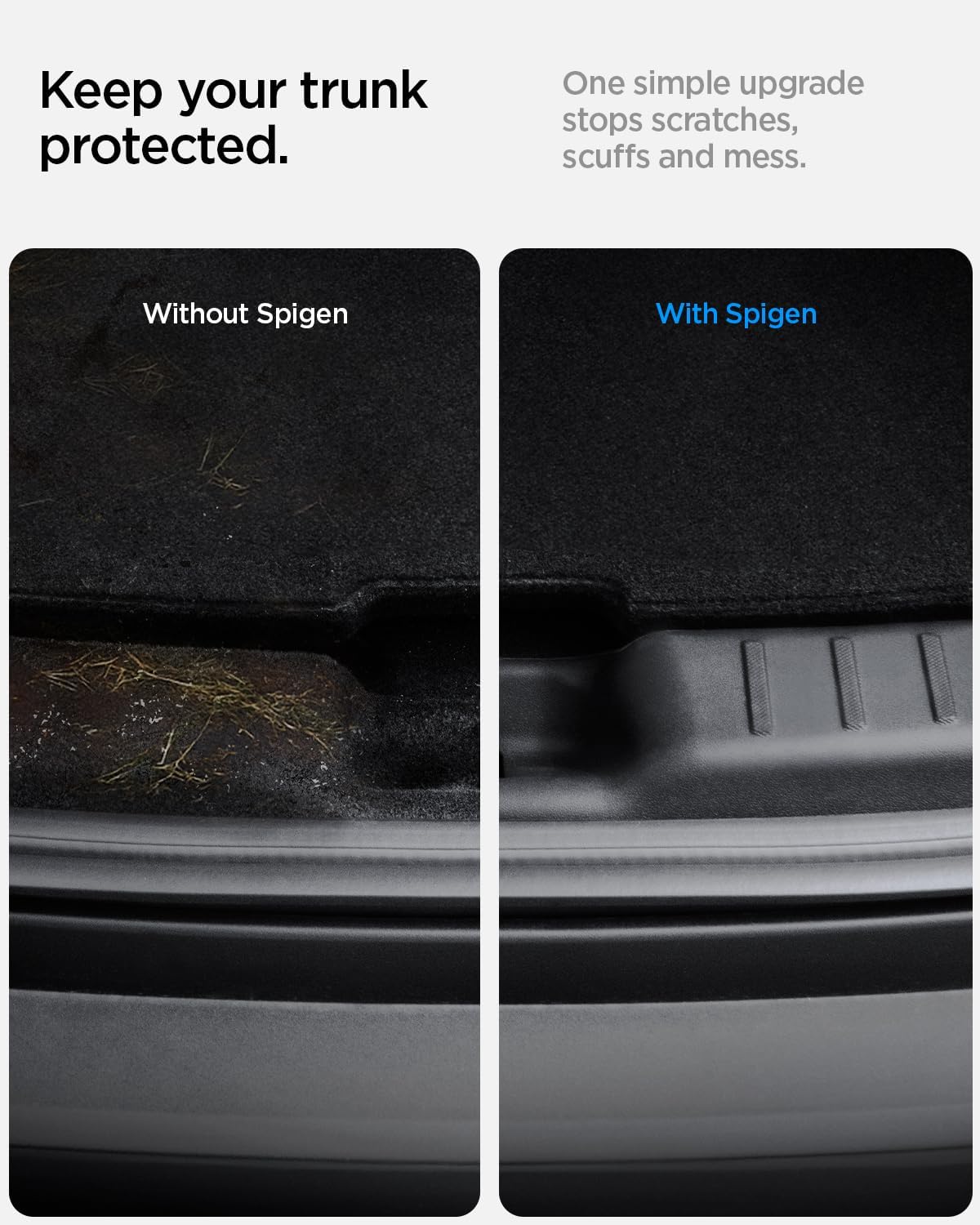 Spigen Rear Bumper Trunk Sill Guard for Tesla Model Y Juniper
