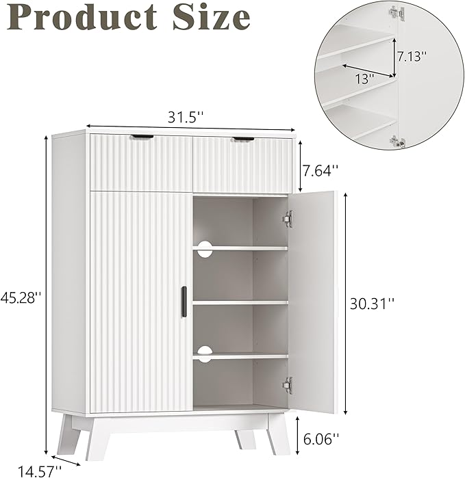 Shoe Cabinet Storage for Entryway - Image 2