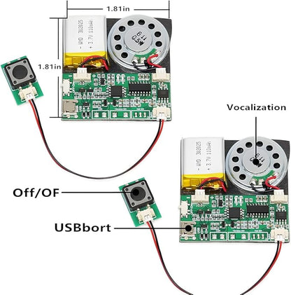 Press-Button Control Activated 8M MP3 Recordable PCB Sound Module USB - Image 5