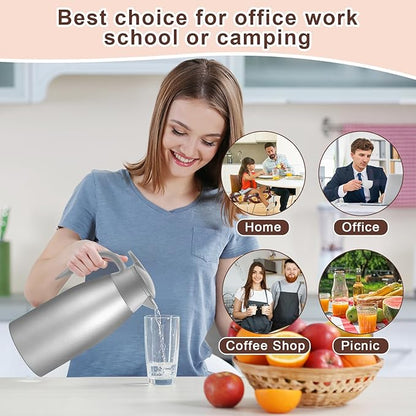 Norme 2 Pcs Thermal Coffee Carafe Insulated Stainless Steel Coffee Carafe - Image 6