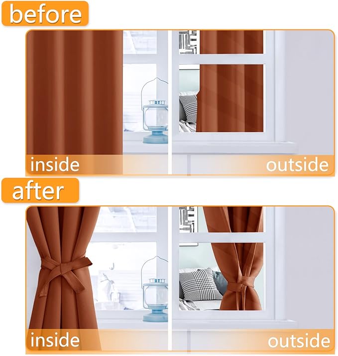Hiasan Short Blackout Curtains for Bedroom - Image 5