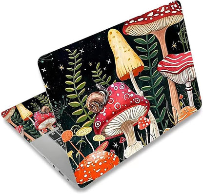 Laptop Skin Sticker Decal, Decorative Removable, Positive Mushroom by ToLuLu