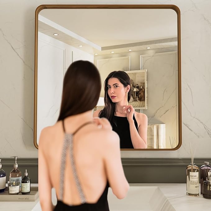 LOAAO 38X38 Inch Bathroom Mirror - Image 3