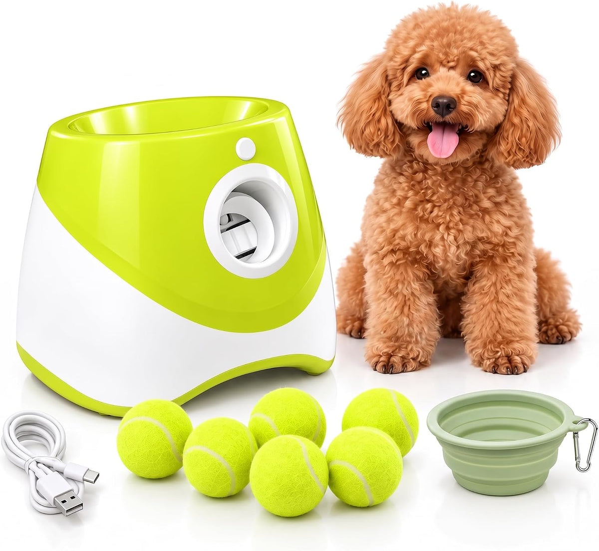 pt5 automatic dog ball launcher for small dogs, main product view