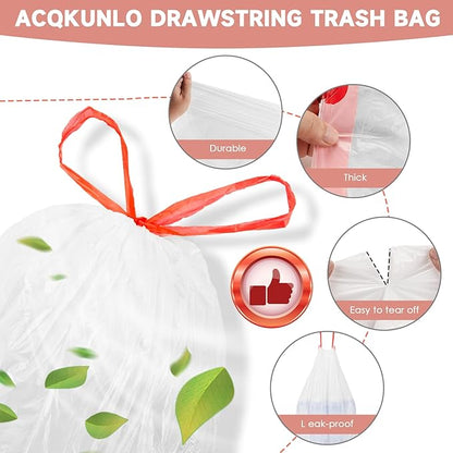 4 Gallon Small-Trash-Bag Kitchen-Garbage-Bags Drawstring - Image 3