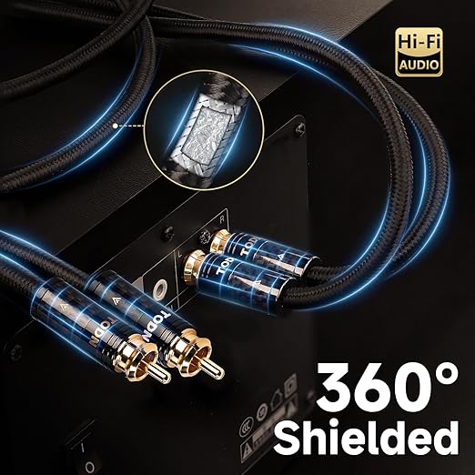 TODN Hi-end RCA Cables for Audiophile - Image 4