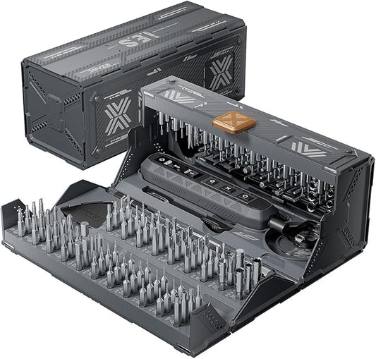 EZARC Electric Screwdriver Set, 181 in 1 Cordless Screwdriver, 3 Torque Settings by EZARCTools