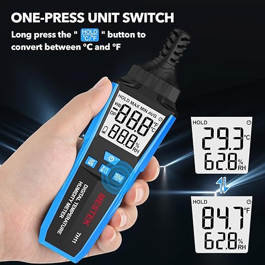 MESTEK Temperature Humidity Meter, High Precision Digital Hygrometer - Image 6