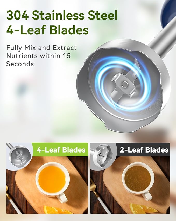 Immersion Blender Handheld 5 in 1 Hand Blender, 1000W Hand Mixer Stick - Image 2