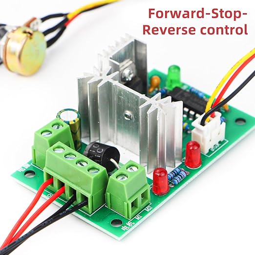RioRand Upgraded Adjustable DC Motor Speed PWM Controller 10V 12V 24V 30V - Image 5