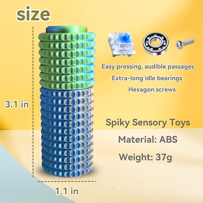 Pain Stim Fidget, Rotating Fidget, Fidget Clicker, 3-in-1 Design, Attention - Image 4