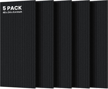 5 Pack Acoustic Panels, Premium Wall Sound Absorbing Panels, Decorative Sound by TO-TH