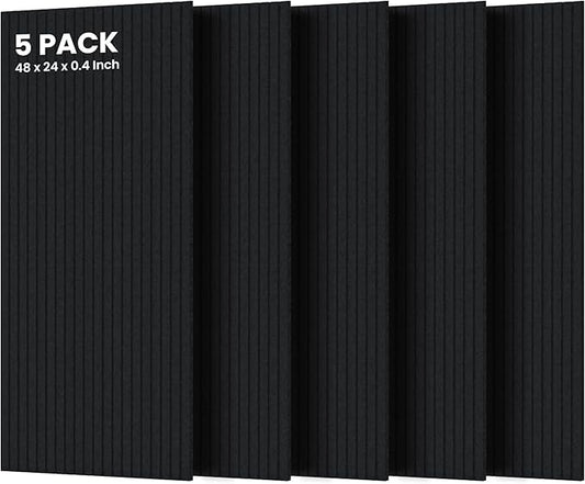 5 Pack Acoustic Panels, Premium Wall Sound Absorbing Panels, Decorative Sound by TO-TH