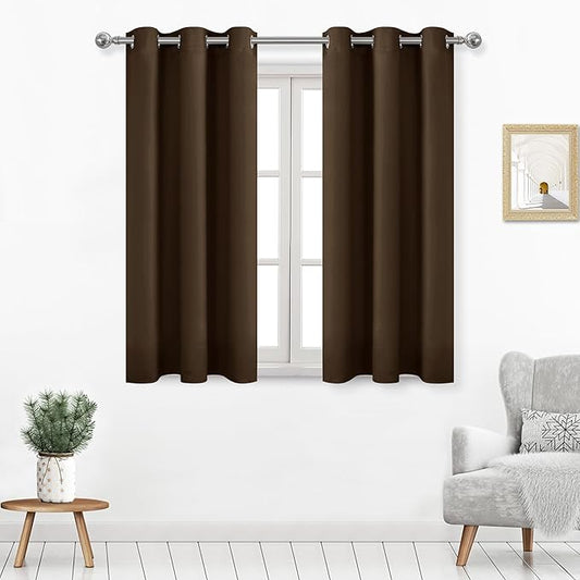 DWCN Blackout Curtains for Bedroom, Short Curtains for Living Room/Basement by DWCN