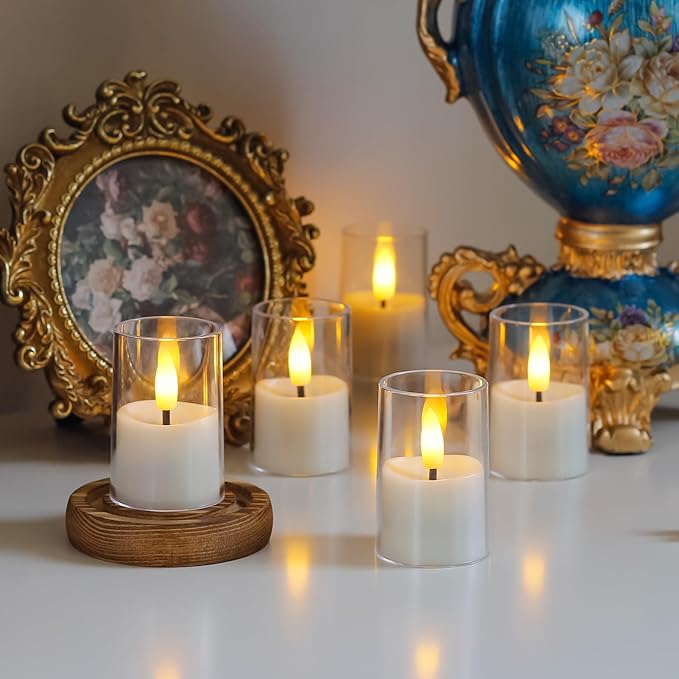Rechargeable Acrylic Flameless Votive Candles - Image 4