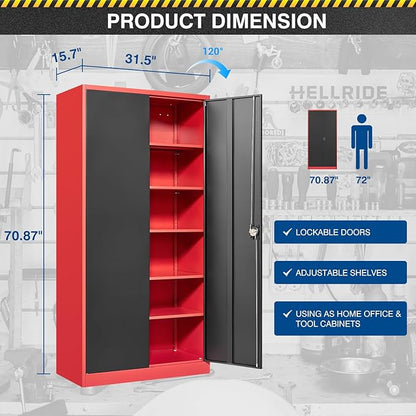 Metal Storage Cabinet-71” Tall Steel File Cabinets - Image 3