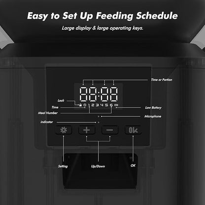 Automatic Dog Feeder - 8L/34 Cups Large Capacity Automatic Cat Food Dispenser - Image 7