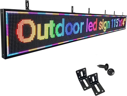 P10 Programmable Led Sign Display Digital Open Sign Custom Banner Outdoor Signs by HIJHSAIL